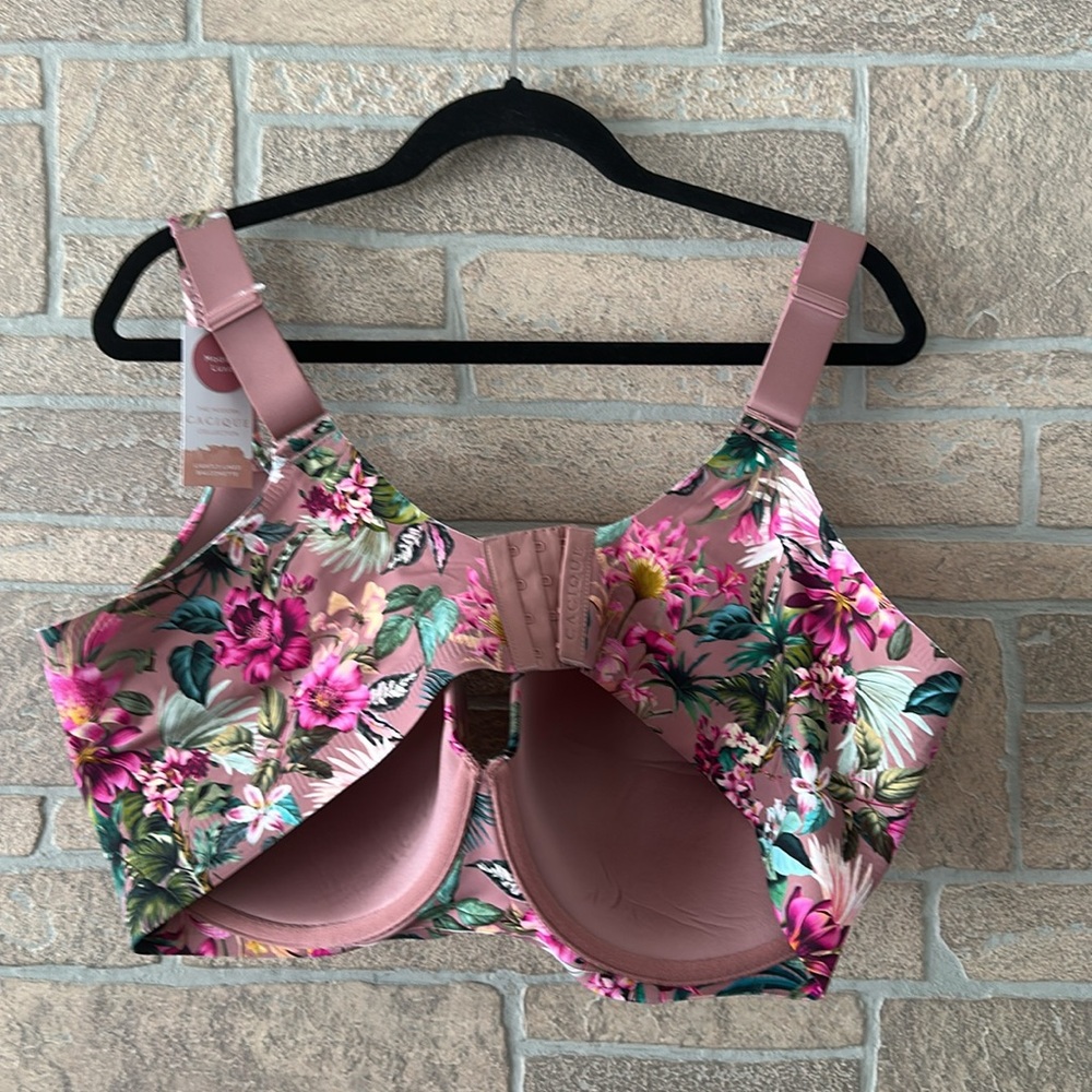 NWT Cacique Lightly Lined Balconette Bra Floral Luxe Size 44G NEW - Picture 6 of 6